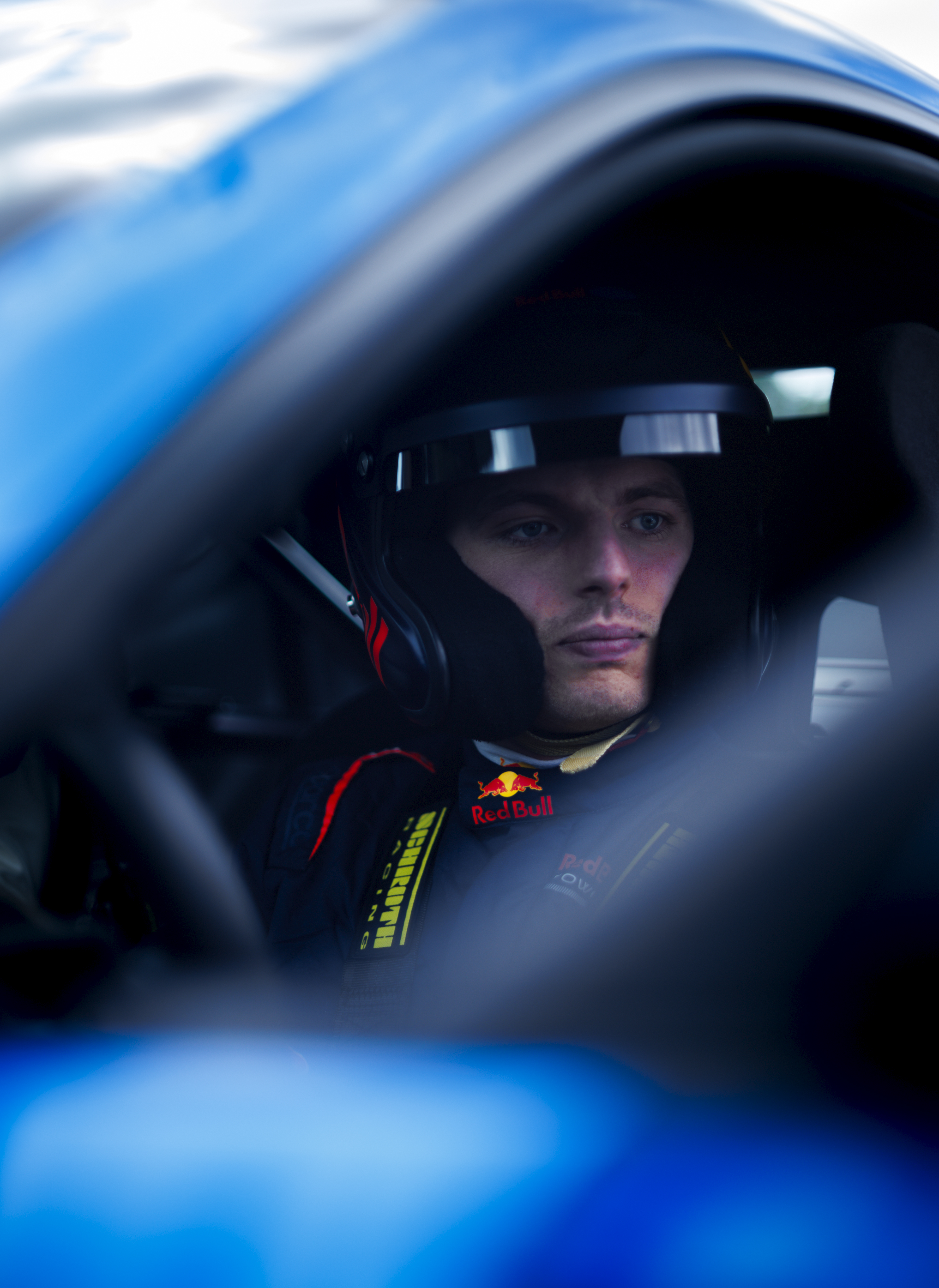 Max Verstappen and Chris Harris are pictured during the Max Verstappen & Ford at Circuit du Sambuc on May 15, 2025 in Aix-en-Provance, France. (Photograph by Vladimir Rys)